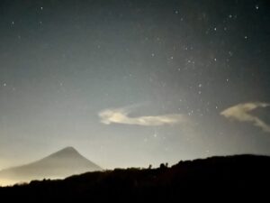 Night sky over Prayer Mountain